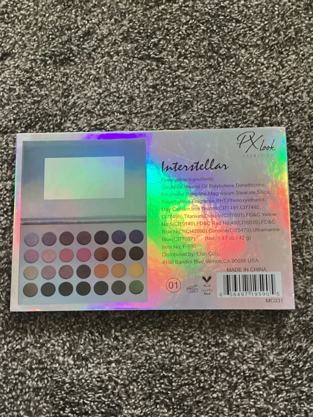 Interstellar Eyeshadow Palette – Holographic Silver